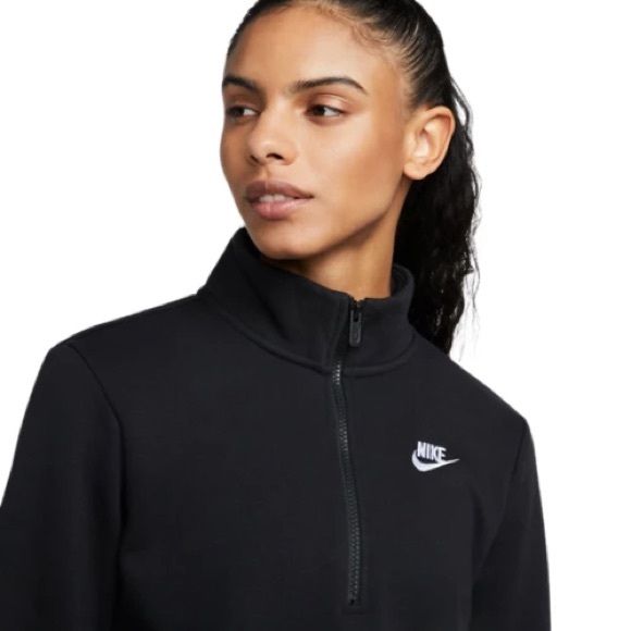NEW! Nike Women's Black 1/2 Zip Sweatshirt - XL - Picture 4 of 9